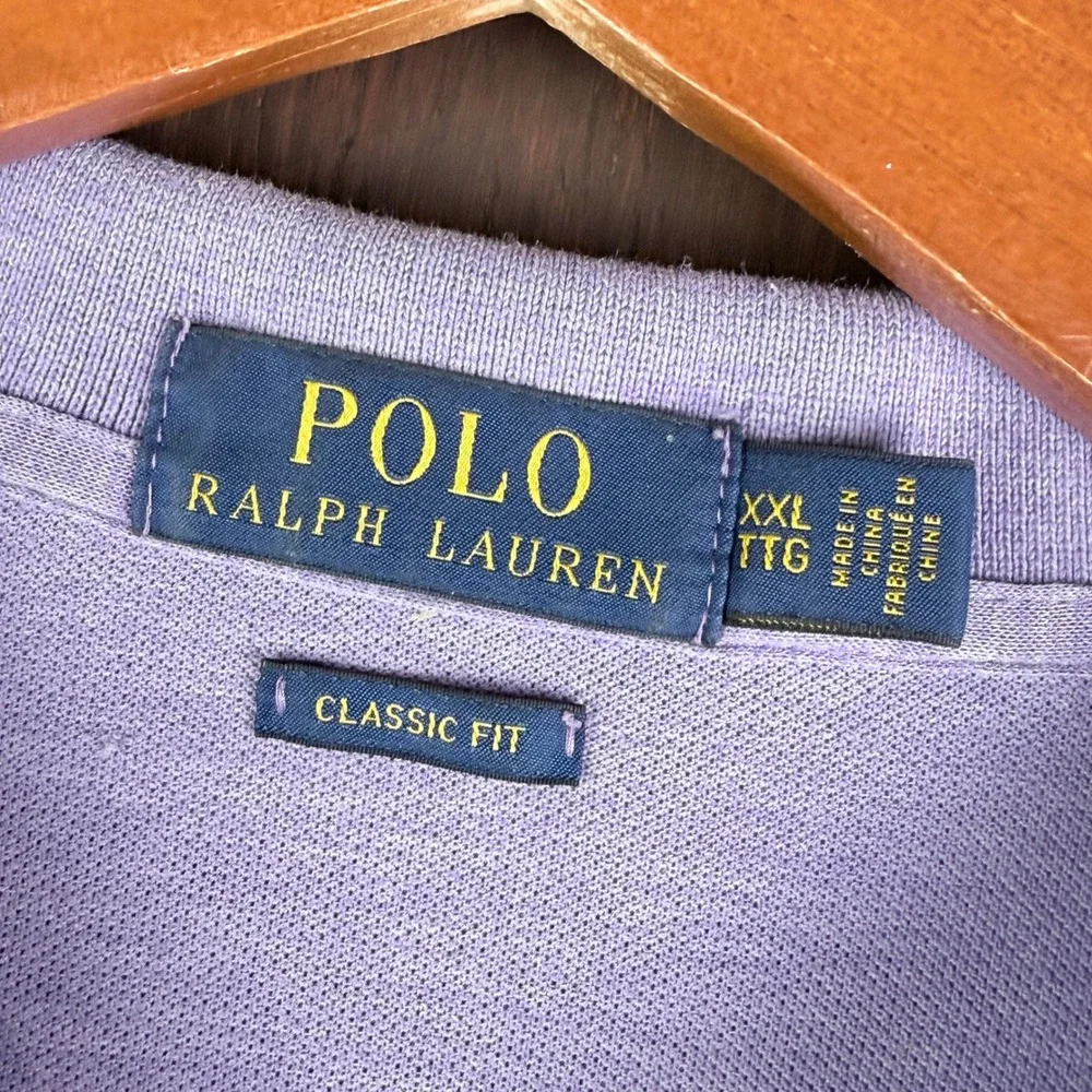 Polo Ralph Lauren Purple Heather Classic Fit Short Sleeve Polo Shirt Men's 2XL